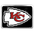 Kansas City Chiefs Hitch Cover Class II and Class III Metal Plugs